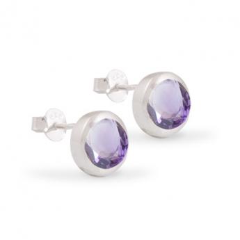 Cocktail Ohrstecker Basic Amethyst 