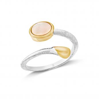 Ring Capri Oval Rosenquarz 
