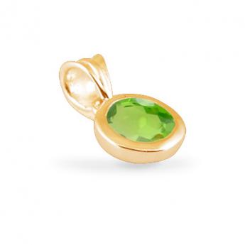 Cocktail Pendant Basic Peridot Goldplated 