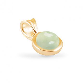 Cocktail Pendant Basic Prehnite Goldplated 