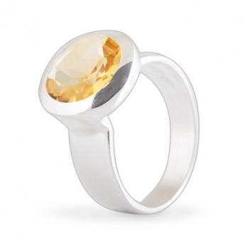 Cocktail Ring Basic Citrin 