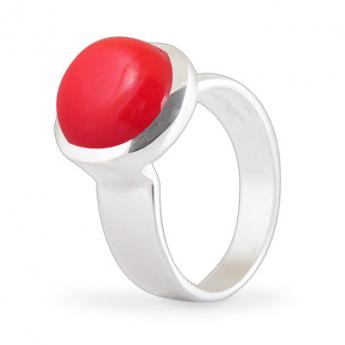 Cocktail Ring Basic Koralle 