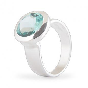 Cocktail Ring Basic Grünquarz 