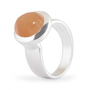 Cocktail Ring Basic Mondstein orange 