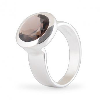 Cocktail Ring Basic Rauchquarz 