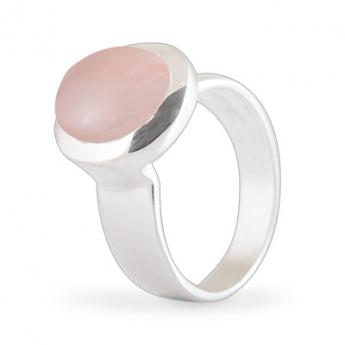 Cocktail Ring Basic Rosenquarz 