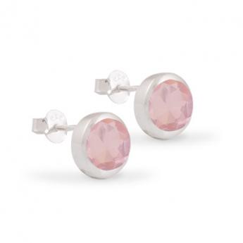 Cocktail Ohrstecker Basic Rosenquarz 