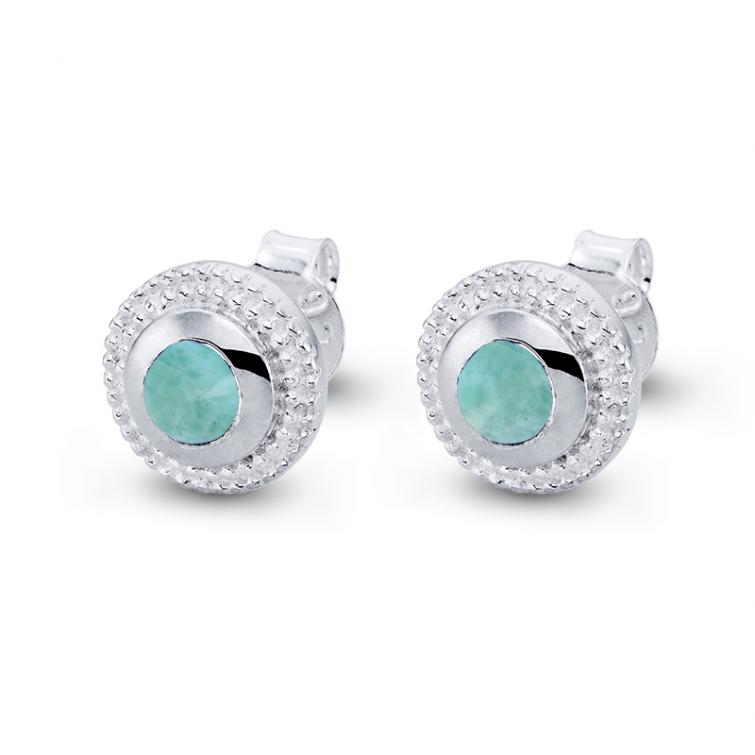 Ohrstecker Bali Larimar 