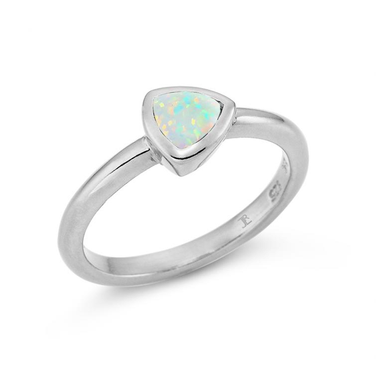 Ring Triangle Opal 