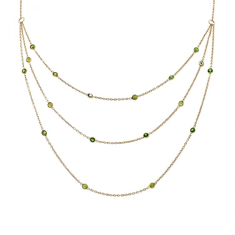 Collier Layering Tsavorite 