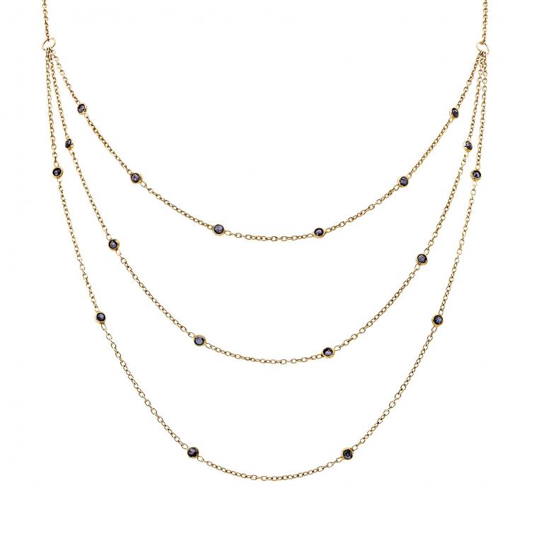 Collier Layer Black Diamond 