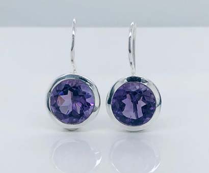 Cocktail Earring  Amethyst 