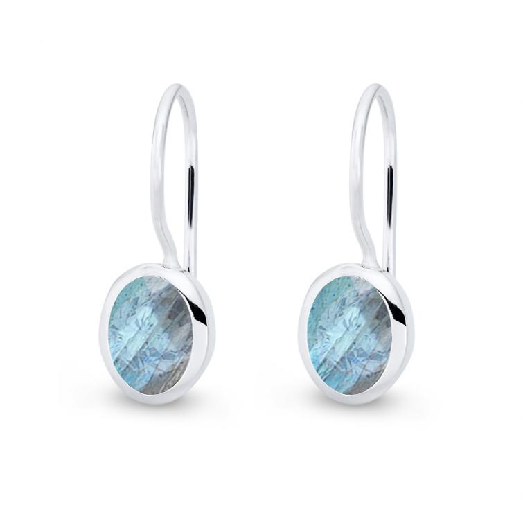 Cocktail Earring Oval Labradorith 