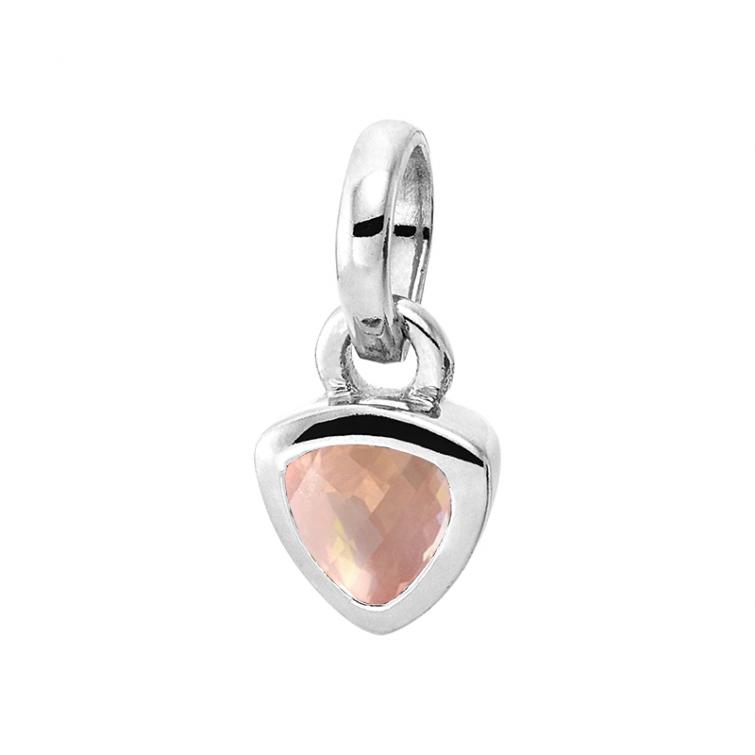 Cocktail Pendant Triangle Rosequarz 