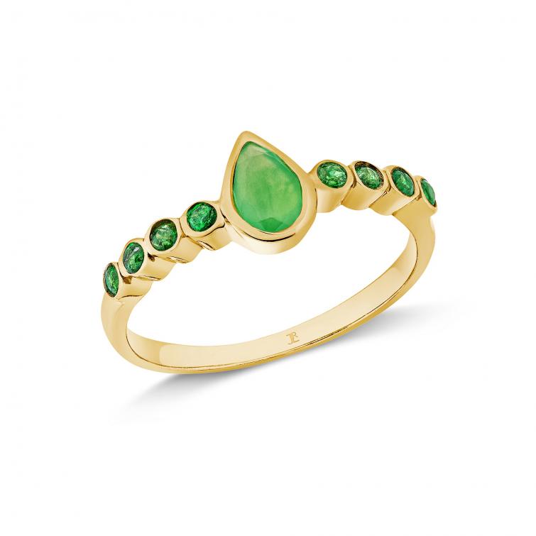Ring Lunaria Emerald 
