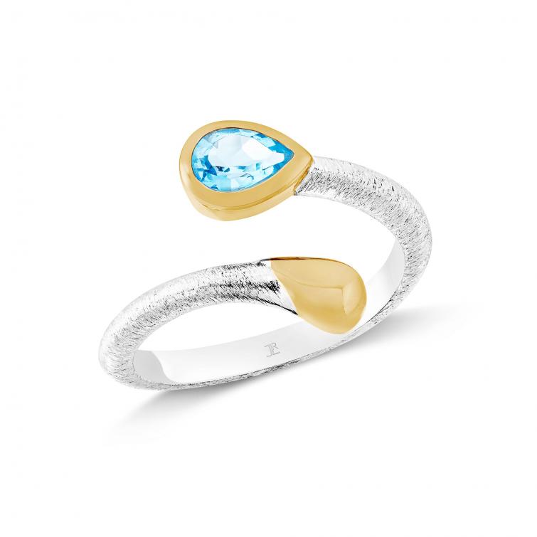 Ring Capri Drop Blautopas 