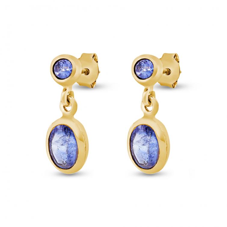 Studs Lunaria Tanzanite 
