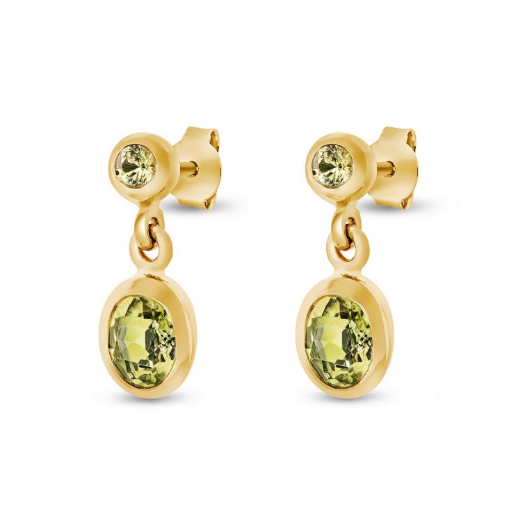 Studs Lunaria Peridot 