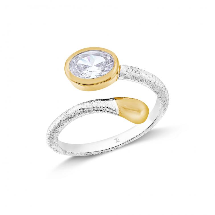 Ring Capri Oval Zirkonia 