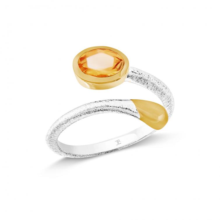 Ring Capri Oval Citrin 